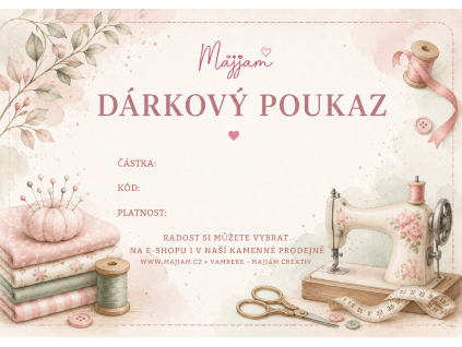 Dárkový poukaz - Láska k látkám
