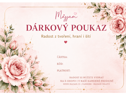 Dárkový poukaz - Růže