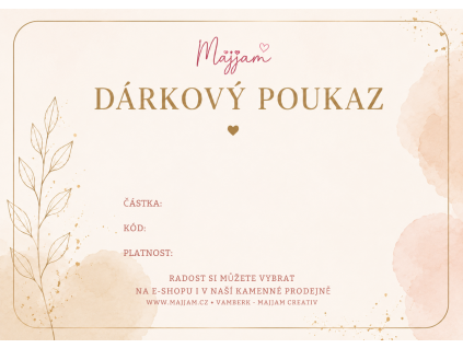 Dárkový poukaz - Větvička