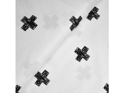 1369 Plátno Art kříže na bílé