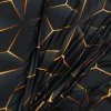 Broušený úplet - Černá geometrie