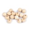 Dřevěné korálky nelakované - 5ks
