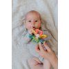 Točáček kytka babyted silikon plast 9,5x5cm na kartě 0m+ (2)