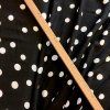 Viskózová šatovka - Černá s bílým puntíkem