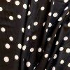 Viskózová šatovka - Černá s bílým puntíkem