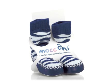 Baleríny Mocc Ons - Zebra 18-24 měsíců