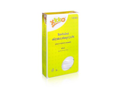 Vysokogramážní dětské pleny XKKO LUX 70x70 - Bílé