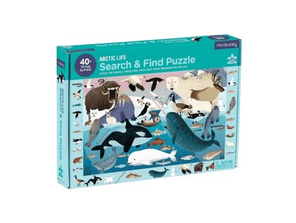 Mudpuppy Puzzle skládej a hledej Život v Arktidě 64 dílů Poškozený obal