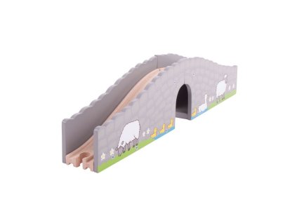 Bigjigs Rail Farma most s tunelem