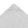 BIO bavlněná froté osuška s kapucí XKKO Organic 90x90 - White Stars