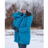 JOŽÁNEK Zimní těhotenská a nosící bunda Zora, tyrkysově modrá