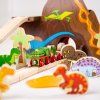 Bigjigs Rail Dřevěná vláčkodráha dinosauři