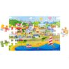 Bigjigs Toys Podlahové puzzle Město 48 dílků