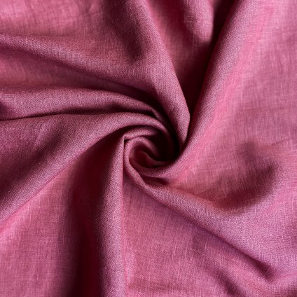 Len metráž, barva Malina