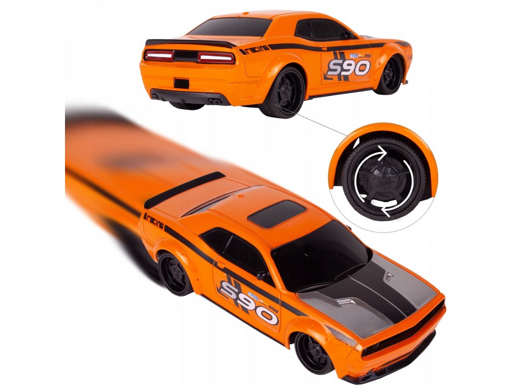 auto na dalkove ovladani Speed King oranzova 1 24 3