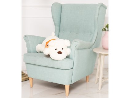 plysovy pejsek Rek 70 cm bily