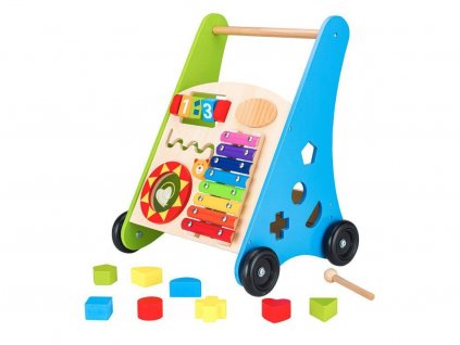 Ecotoys Funny Walker oktató fa járássegítő