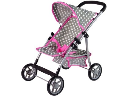 alice kocarek pro panenky 9304 sedo ruzovy