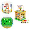 Ecotoys Game Cube 5v1 fa oktatási kocka labirintussal