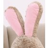 plysovy kralik Bunny 120cm hnedo ruzovy 2