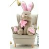 plysovy kralik Bunny 120cm hnedo ruzovy