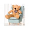 3041 plysovy medved kvido 130 cm bezovy