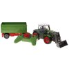 Farmer Távirányítós traktor zöld pótkocsival 1:28