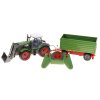 Farmer Távirányítós traktor zöld pótkocsival 1:28