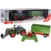 Farmer Távirányítós traktor zöld pótkocsival 1:28