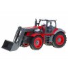 Red Farmer Távirányítós traktor vörös pótkocsival 1:28