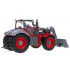 Red Farmer Távirányítós traktor vörös pótkocsival 1:28