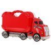 Container Truck Csavarozható gyermek játékautó kofferral és hangokkal