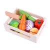 Majlo Toys Vegetable Box zöldségkészlet egy faládában