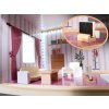 dreveny domecek pro panenky sedy s LED 18