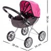 kocarek pro panenky Princess sedo ruzovy 2