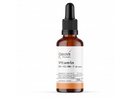OstroVit Pharma Vitamin D3 + K2 MK 7 v kapkách po 30 ml