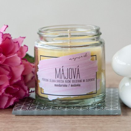Sójová sviečka MÁJOVÁ 90g