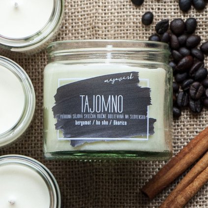 Sójová sviečka TAJOMNO 180g