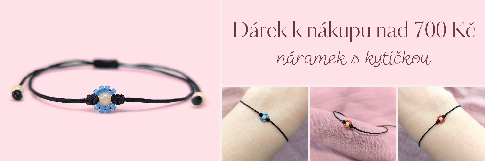 náramek s kytičkou dárek