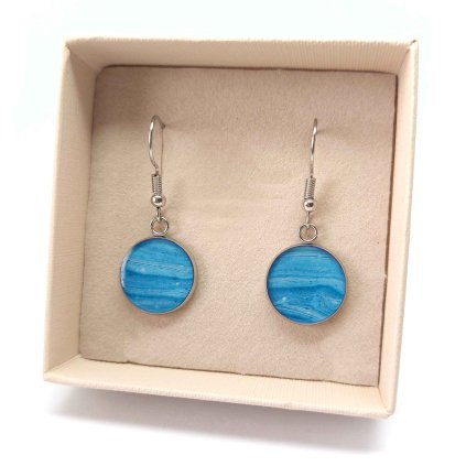 01 modré náušnice