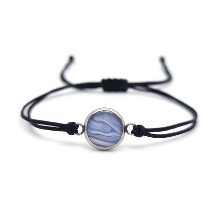 01 minimalistický světle modrý náramek