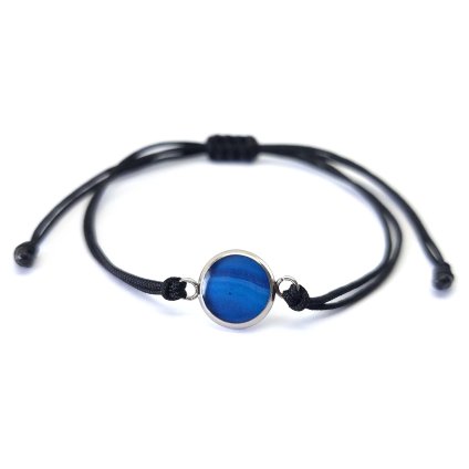 minimalistický modrý náramek