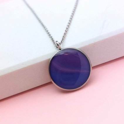 01 fialový náhrdelník