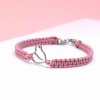 02 dětský růžový náramek s psem