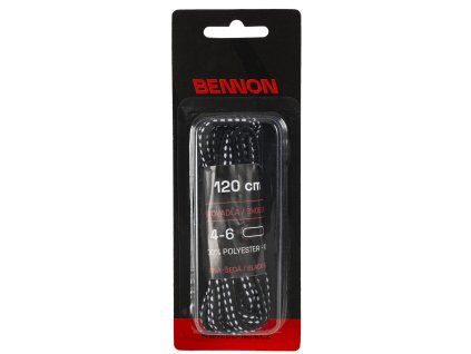 400004 LACES BLACK GREY BOX 120 CM 01