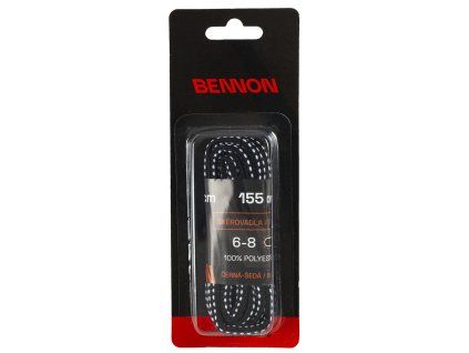 400008 LACES BLACK GREY BOX 155 CM 01