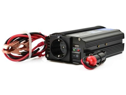 Menič napätia, vstup 24V/ výstup 230V, trvalý výkon 350W/nárazový výkon 700W,, GEKO