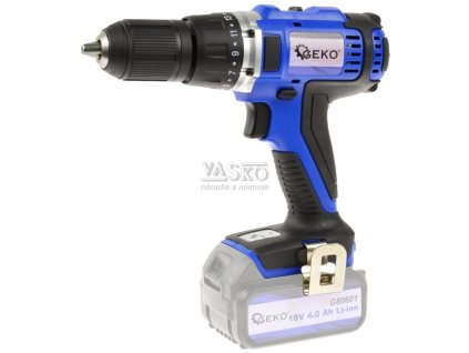 Akumulátorová vŕtačka - skrutkovač, 18 V, Li-ion, 45 Nm, bez batérie, GEKO
