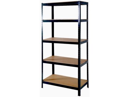 Kovový regál s policami z MDF dosky 1500 x 700 x 300 mm, nosnosť police 150 kg, HOBBY