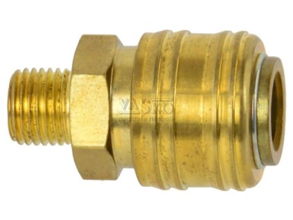 Pneumatická rýchlospojka s vonkajším závitom - samica 1/4 ", GEKO